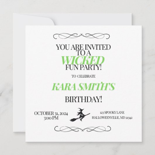 ヤバい楽しいパーティ 招待状 (正面)