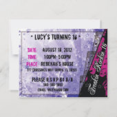 ヤバい16歳の誕生日パーティー 招待状 (裏面)