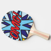 ヤバい 面白い かっこいい 現代のコミックブック 卓球ラケット (横)