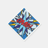 ヤバイ!レトロコミックブック スタンダードカクテルナプキン (角)