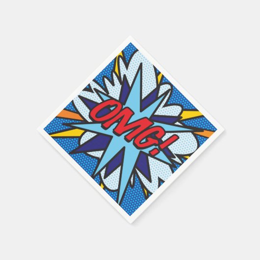 ヤバイ！レトロコミックブック スタンダードカクテルナプキン (角)