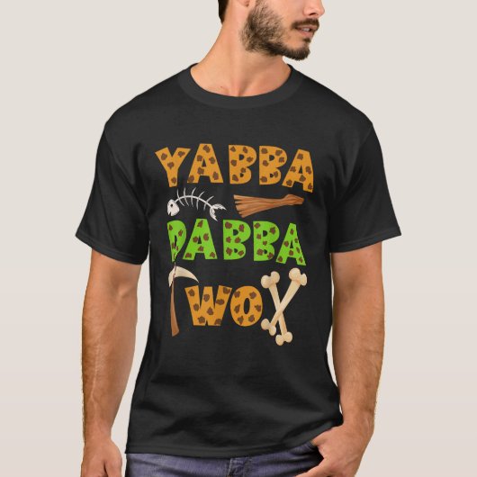 ヤバ・ダバTWOカヴマン古代タイムズ2nd誕生田 Tシャツ (正面)