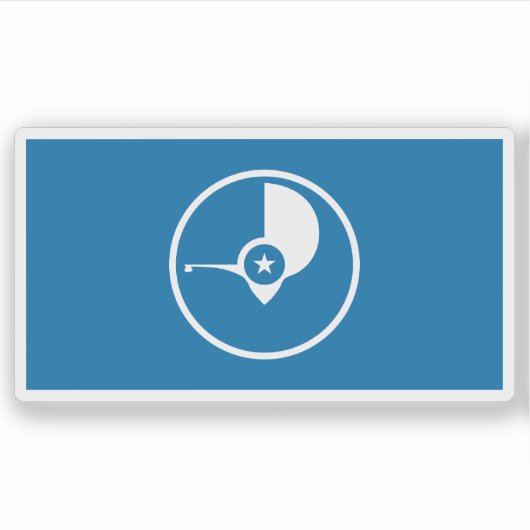 ヤペス州旗，ミクロネシア，オセアニア シール (正面)