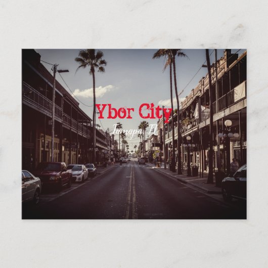 ヤボーシティ,タンパ・フロリダ ポストカード (正面)