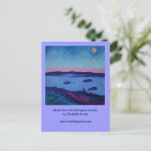 ヤマアラシ諸島の月・メインはがき ポストカード (スタンド正面)