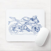 ヤマイモYZF R125 マウスパッド (マウス)