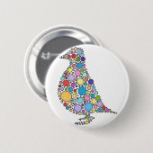 ヤマウズラ家族 缶バッジ (正面&裏面)