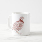 ヤマウズラ コーヒーマグカップ (正面左)