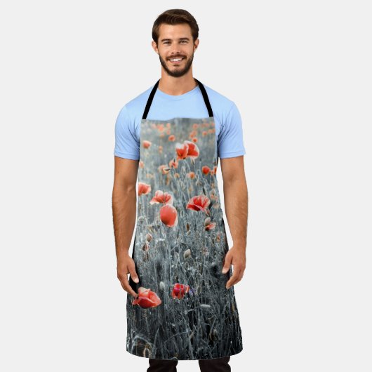 ヤマケシ エプロン (着用した状態)