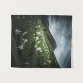 ヤマゴリカナとスイセンの花 タペストリー (正面(横))