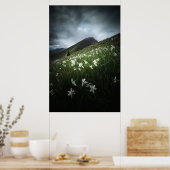 ヤマゴリカナとスイセンの花 ポスター (キッチン)