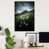 ヤマゴリカナとスイセンの花 ポスター (ホームオフィス)