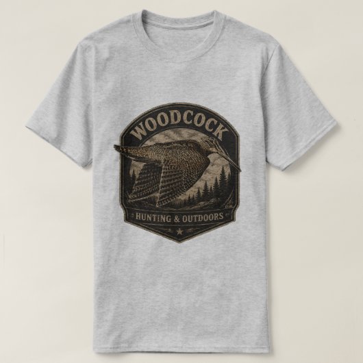 ヤマシギ Tシャツ (デザイン正面)