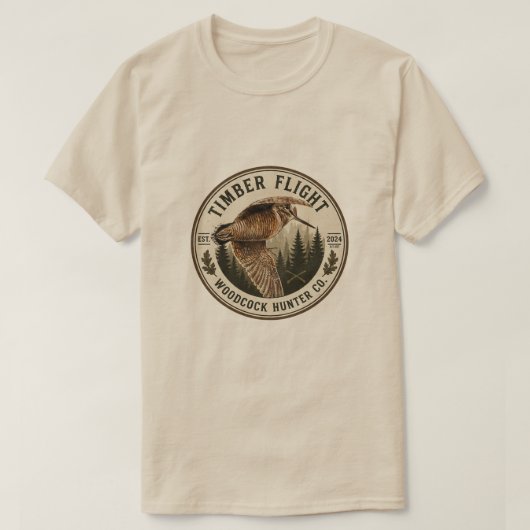 ヤマシギ Tシャツ (デザイン正面)