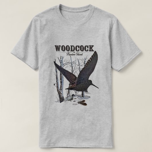 ヤマシギ Tシャツ (デザイン正面)