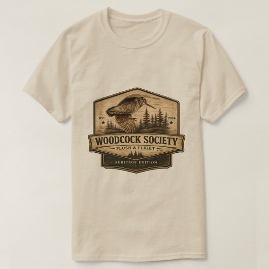 ヤマシギ Tシャツ (デザイン正面)