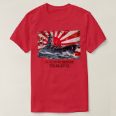 ヤマト日本の戦艦第2次世界大戦 Tシャツ (デザイン正面)