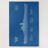 ヤマト – 船舶設計図ABD ジグソーパズル (縦)