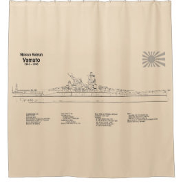 ヤマト – 船舶設計図SD シャワーカーテン