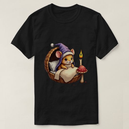 ヤマネの寝室 Tシャツ (デザイン正面)