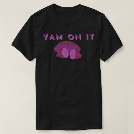 ヤマノイモをそれに乗せて漕ぐ Tシャツ (デザイン正面)