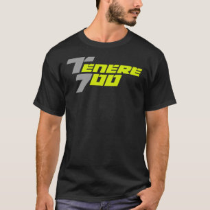 ヤマハテネレ700ロゴグレーイエロークラシックTシャツ Tシャツ