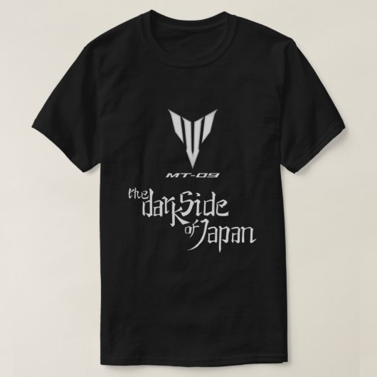 ヤマハMT09日本のダークサイドクラシックTシャツ Tシャツ (デザイン正面)