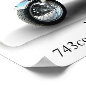 ヤマハTX750 1973バイク – A3/A4サイズプリント ポスター (角)