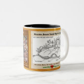 ヤマビーバー、絶滅寸前の齧歯動物、彼自身の- ツートーンマグカップ (正面右)