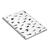 ヤマメミニマルザメの柄 ノートブック (右側)