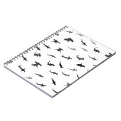 ヤマメミニマルザメの柄 ノートブック (左側)