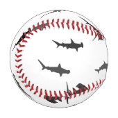 ヤマメミニマルザメの柄 野球ボール (正面左)