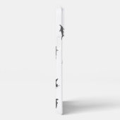 ヤマメミニマルザメの柄 iPhoneケース (右側面)