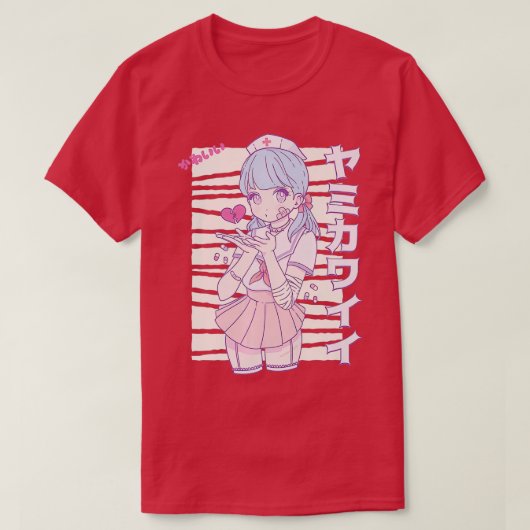 ヤミかわいいアニメパステルコアエステティックパステルメンズ Tシャツ (デザイン正面)