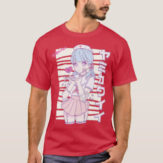 ヤミかわいいアニメパステルコアエステティックパステルメンズ Tシャツ
