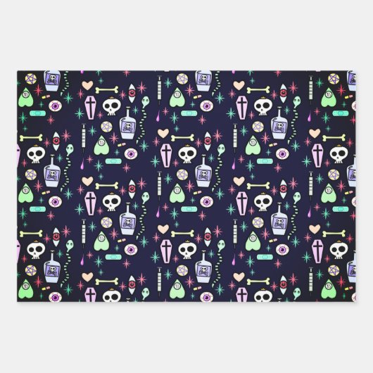 ヤミかわいいクリスマスラッピング紙 ラッピングペーパーシート (正面3)