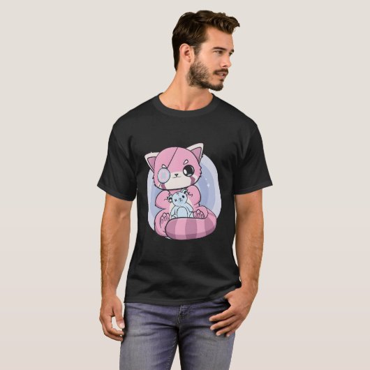 ヤミかわいいレッドパンダベアフェアリー渓原宿沼後 Tシャツ (正面フル)