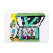 ヤムイム猫 マグネット (横)