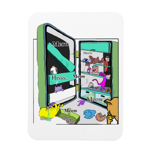 ヤムイム猫 マグネット (縦)