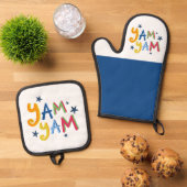 ヤムヤムブラックカントリーエプロン 鍋つかみ&鍋敷きセット (トップダウン)