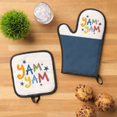 ヤムヤムブラックカントリーエプロン 鍋つかみ&鍋敷きセット (トップダウン)