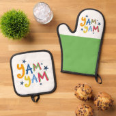 ヤムヤムブラックカントリーエプロン 鍋つかみ&鍋敷きセット (トップダウン)