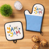 ヤムヤムブラックカントリーエプロン 鍋つかみ&鍋敷きセット (トップダウン)