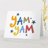 ヤムヤムブラックカントリー引用文カード カード (黄色い花)