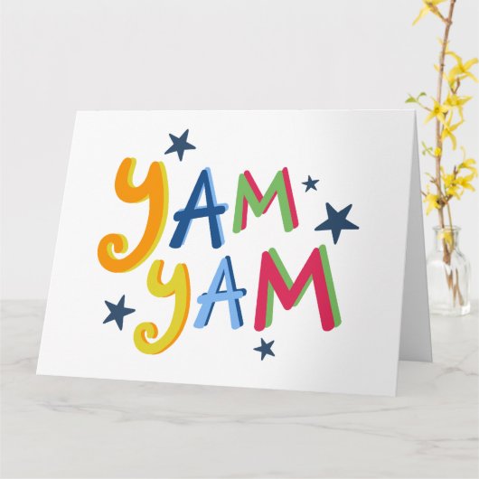 ヤムヤムブラックカントリー引用文カード カード (黄色い花)