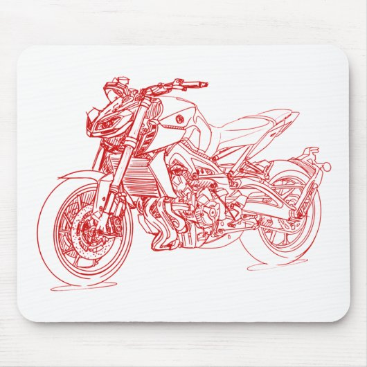 ヤムFZ09 MT09 2017 マウスパッド (正面)