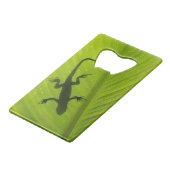 ヤモリのシルエット クレジットカード栓抜き (裏面アングル)