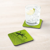 ヤモリのシルエット コースター (右側)