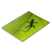 ヤモリのシルエット ノートブック (左側)