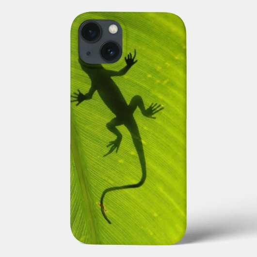 ヤモリのシルエット Case-Mate iPhoneケース (裏面)